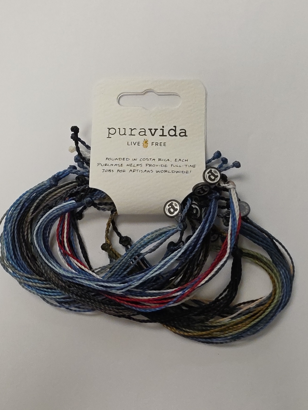 Pura Vida Kids Multicolor String Bracelet Set - 10 Bracelets